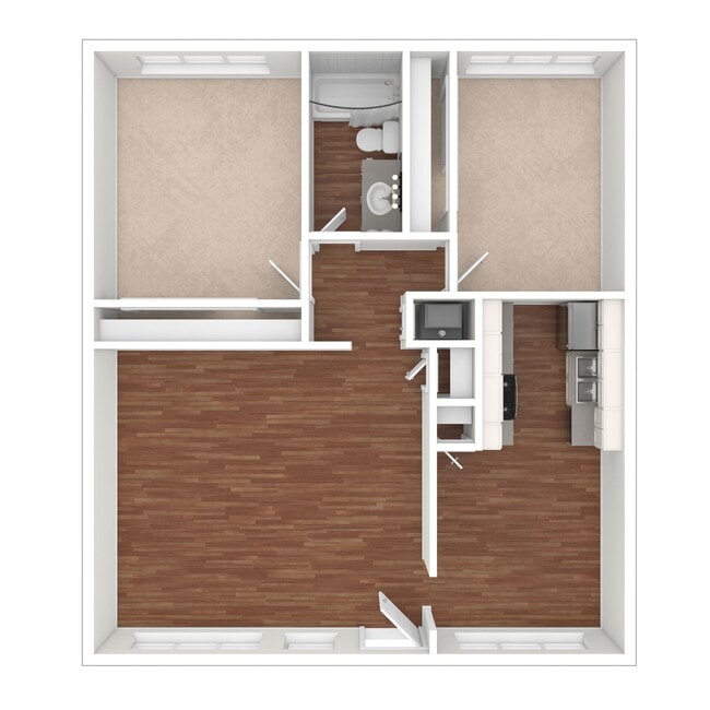 2 BD / 1 BA - 961 sq. ft. - Vio at Moraga