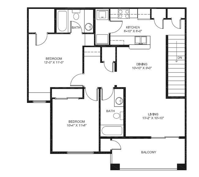 Floorplan - Deer Hollow Apartments