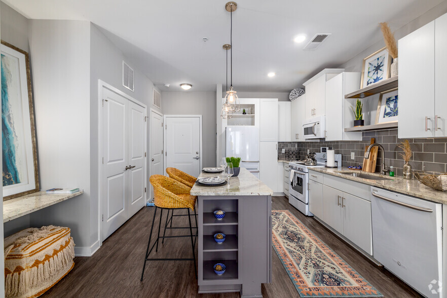 1BR, 1BA - The A1 - Kitchen - Asbury Flats