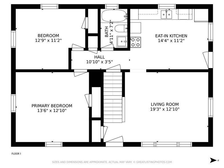 Main floorplan - 136 Clay St