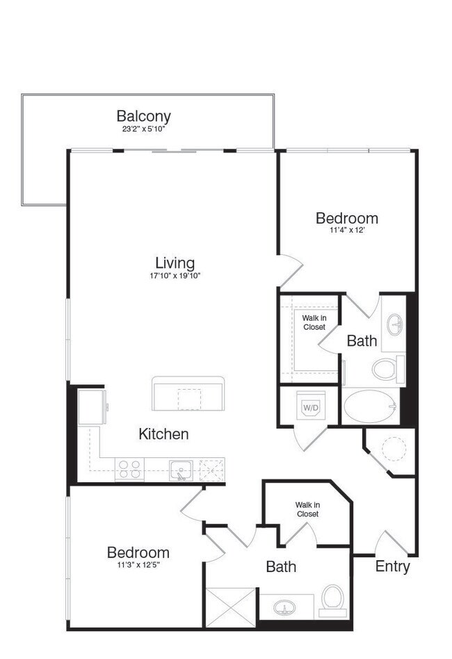 Floorplan - The Katy at Victory Park