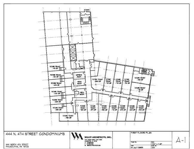 Floor Plan - 1st Floor - 444 lofts