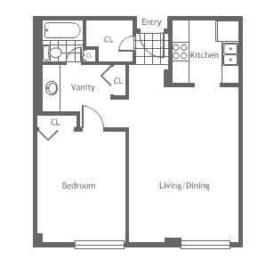 1BR/1BA - The Metropolitan Condos