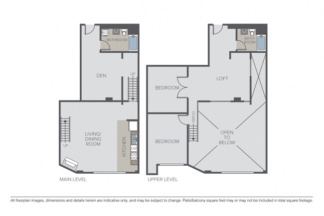 2 Bedroom, 2 Bath Den + Loft - Bennett Lofts