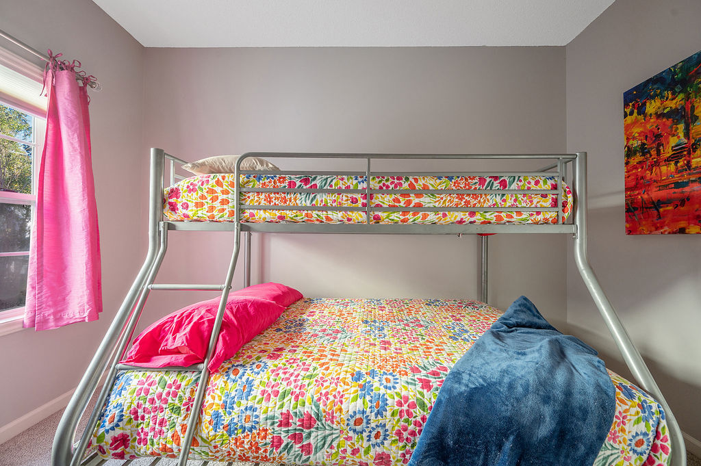 Bunk bed: twin up top & full below - 2412 Laurel Falls Ln