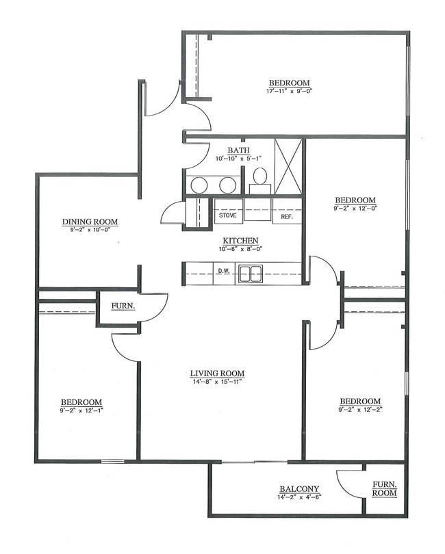 4BR, 1BA - Unit 7 & 11 - Treehouse West Apartments II
