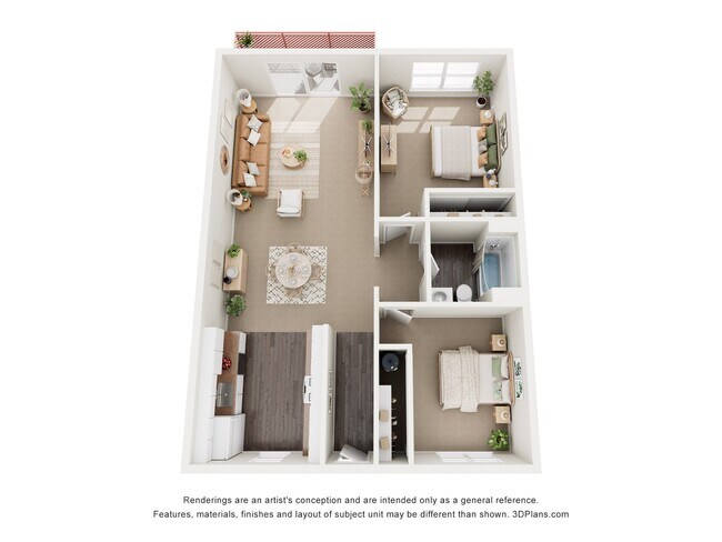 Floorplan - The Scholls Apartments