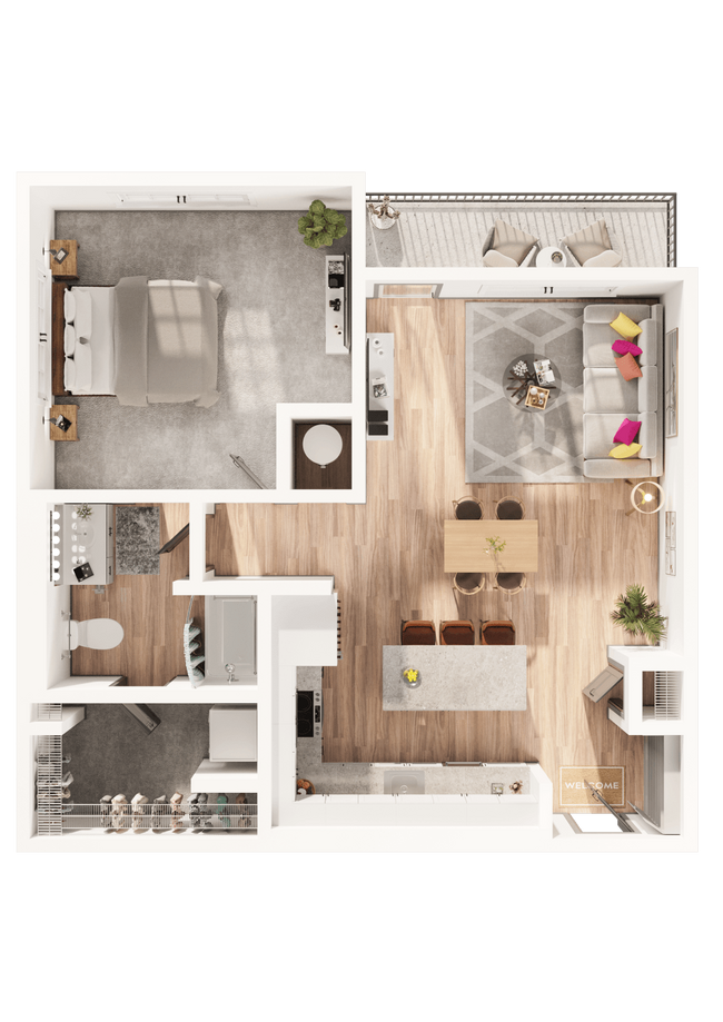 Floorplan - Arapahoe Square Apartments