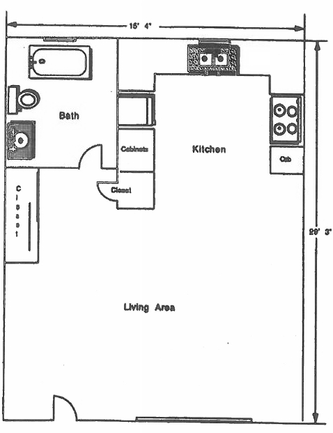 Studio - La Loma Apartments