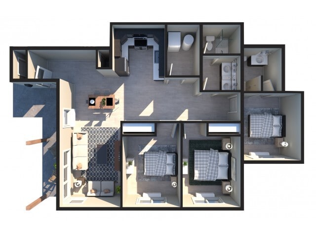 3bedroom.jpg - Riverview Trail Apartments