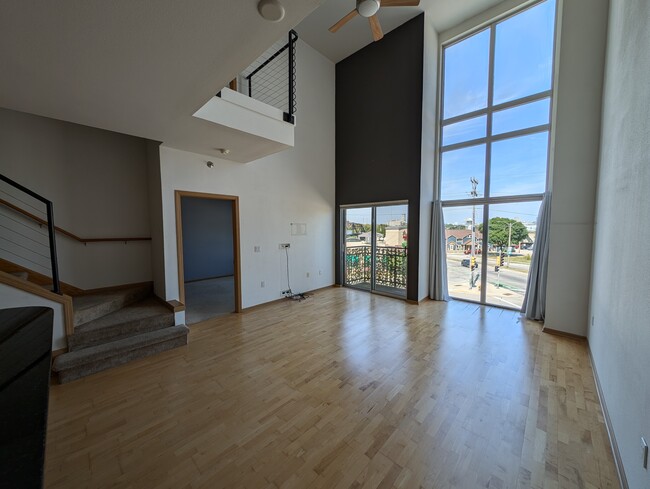 View of the lofted area from the living room - 2121 S Kinnickinnic Ave