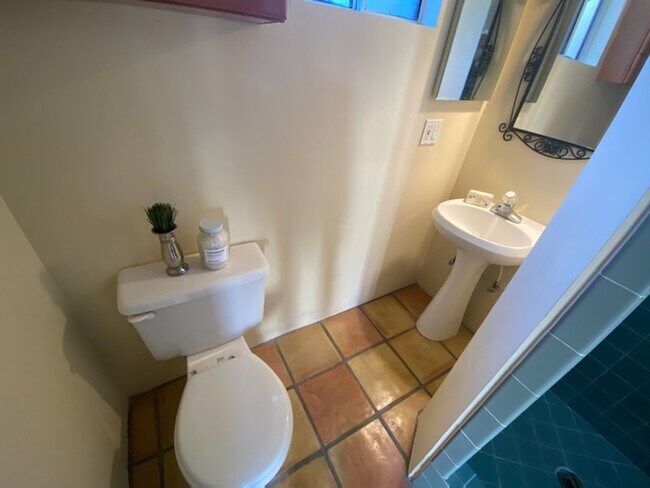 Guest house bathroom with a full shower - 14024 Peach Grove St