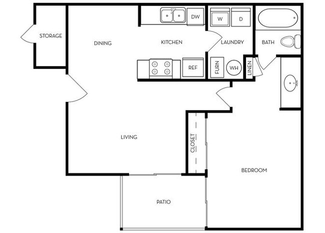 Floorplan - Creekview Apartments