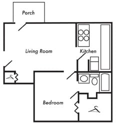 1BR/1BA - Amesbury Apartments