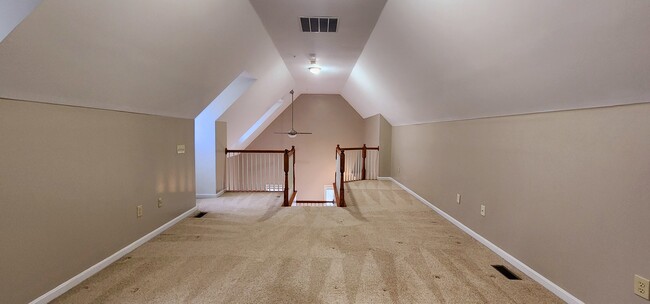 Loft with storage space on each side above master bedroom - 13 Steeple Ct