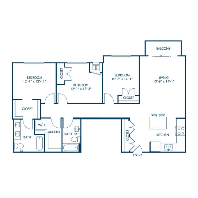 Floorplan - Parker Station Flats