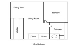 1BR/1BA - Cedar Manor Apartments