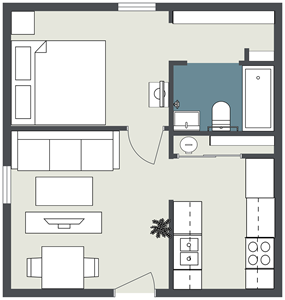 Floorplan - Courtyard Park Apartments