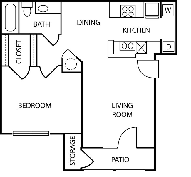 Floorplan - Forest Creek Apartments