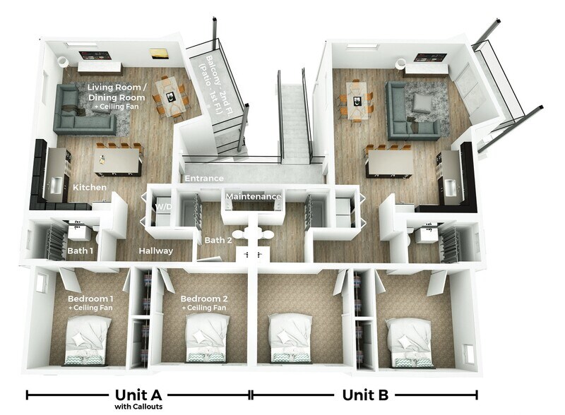 Floor Plan - 1878 Notre Dame Blvd