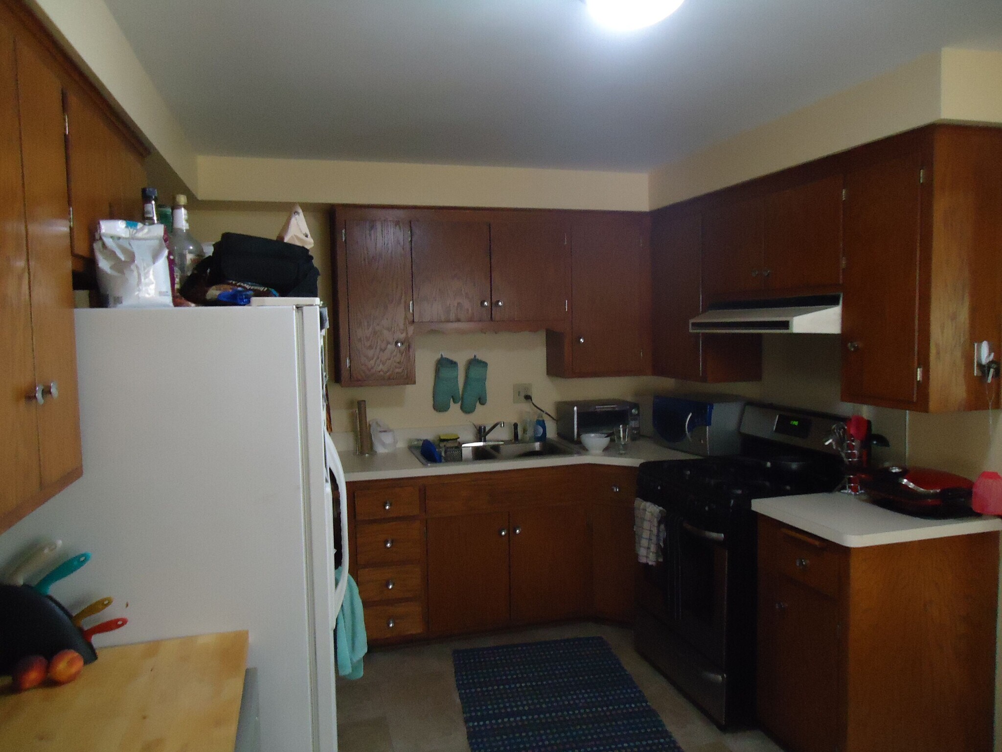 Kitchen (new fridge installed) - 3522 Holmes Ave