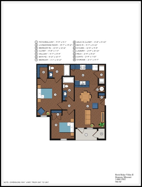 Floorplan - Rock Ridge Villas I & II
