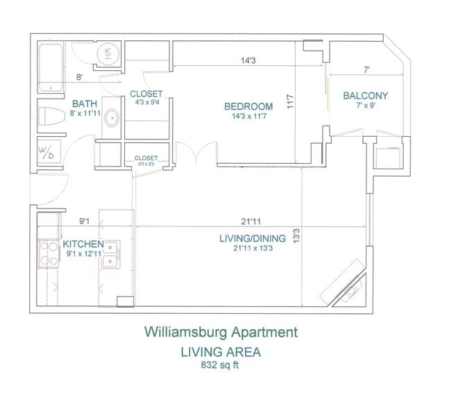 floorplan - 1276 N Wayne St