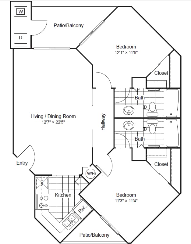 Floorplan - Scottsdale Horizon Apartments