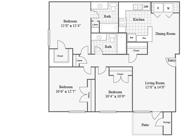 Floorplan - Radius at The Domain