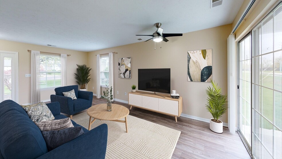 Comfortable Living Room - Harrison Place Apartments