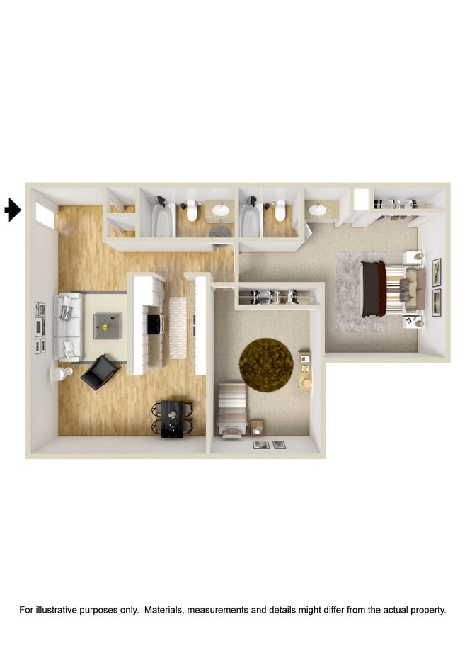Floorplan - Timbers Apartments, Riverside