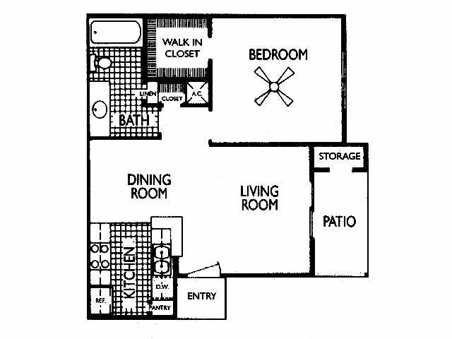 1BR/1BA - Hunters Creek Apartments