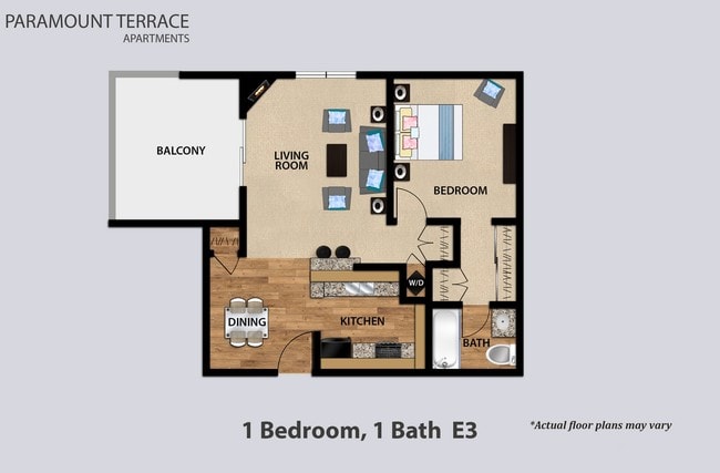 Floorplan - Paramount Terrace Apartments