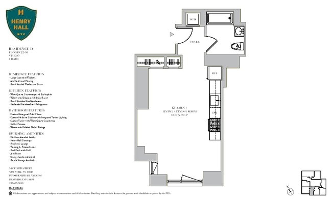Floorplan - Henry Hall