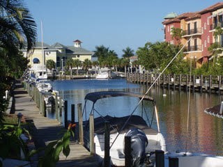 private dock Gulf access 40 ft wide canal - 1475 Curlew Ave