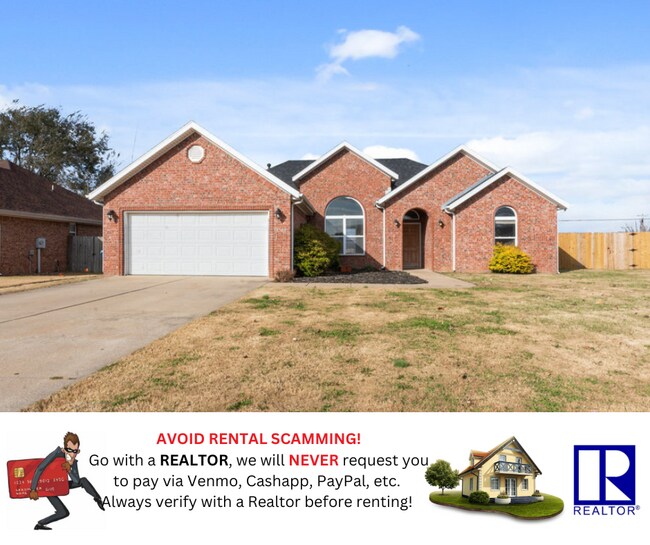 Primary Photo - "Charming 3-Bedroom Bentonville Home with Granite Elegance and Cozy Fireplace!"