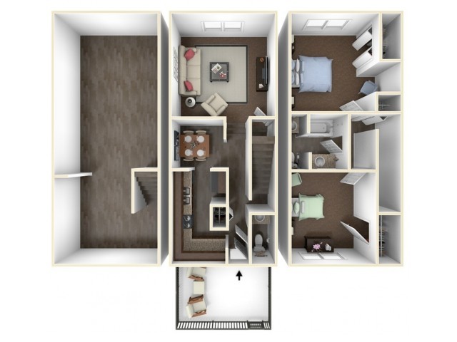 Floorplan - Chapel Hill Apartments