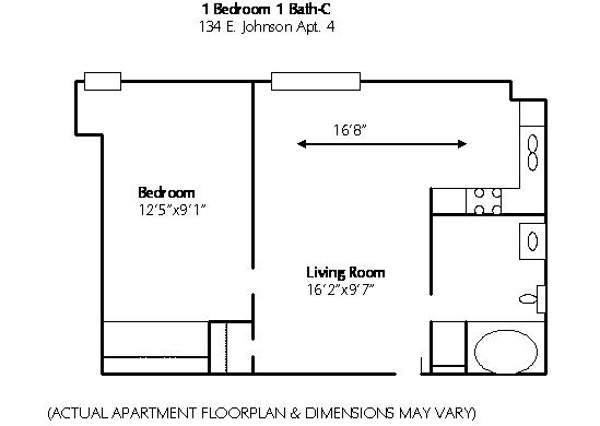 1BR/1BA - 134 E Johnson