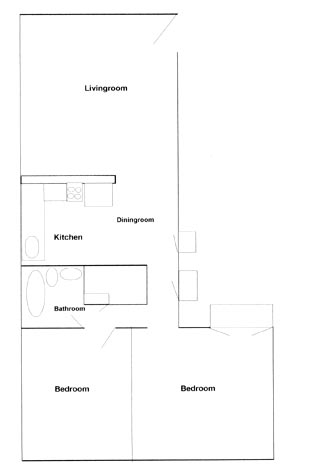 Floorplan - Huntington Square Apartments