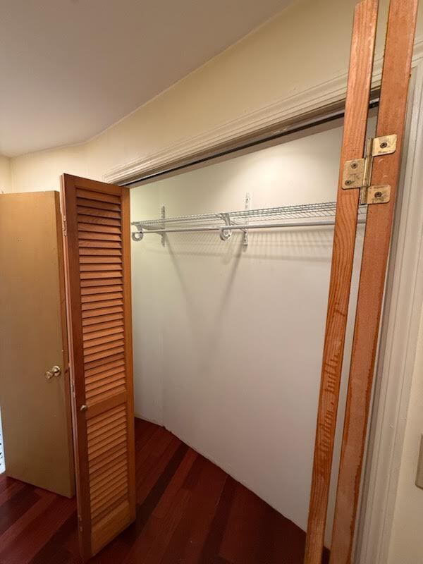 Hallway closet has a complete hanging system - 327 Hudson Ave