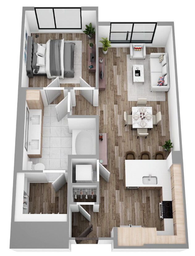 1 Bed / 1 Bath — 735+ sq. ft - The Overlook at Walnut Creek