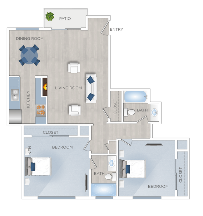 Floorplan - Kester Ave. Apts.