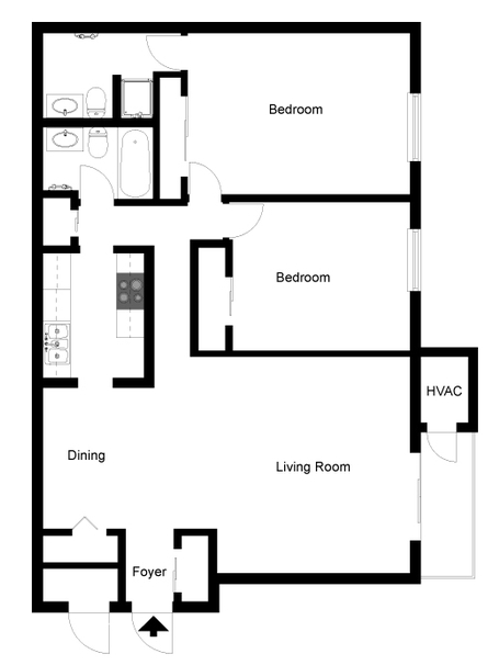 2 Bed 2 Bath - Goshen Terrace