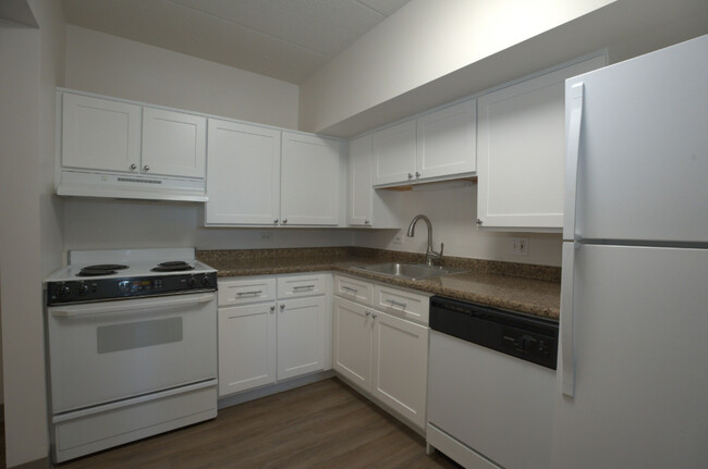 Kitchen Area - 1 Bedroom Unit - Liberty Village Senior Apartments