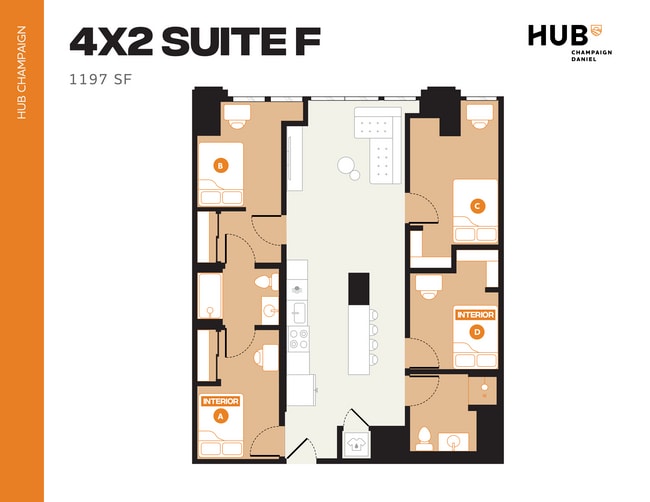 4x2 Suite F - Hub Champaign