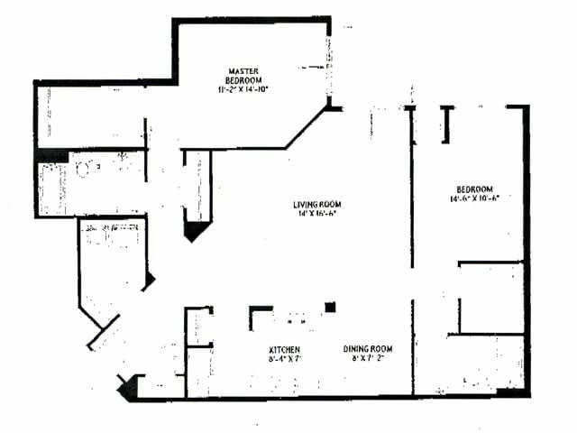 Inside Corner 2 Bedroom - Josephs Pointe at Upper Landing