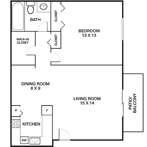 Floorplan - Royal Crest Estates Apartments