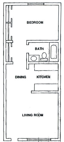 Large 1 Bedroom - Diamond Head Apartments