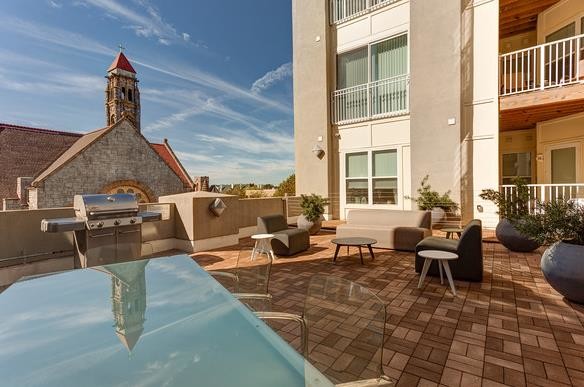 Patio and Grilling Area - Metro On Granby Apartments