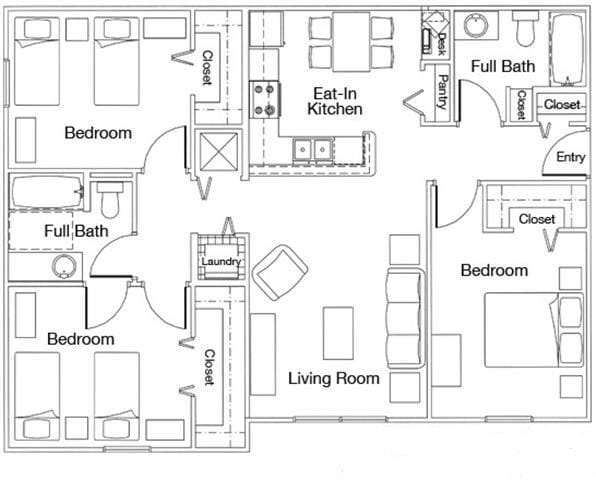 Floorplan - Wexford Apartments